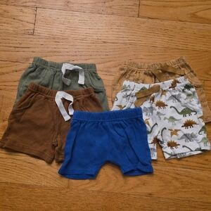 Mixed Set Baby Shorts 0-3m
